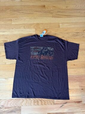 Harley-Davidson Men’s Brown Short-Sleeve Graphic T-Shirt NWT
